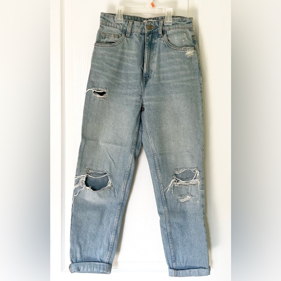 Zara distressed mom jeans - Picture 1 of 3